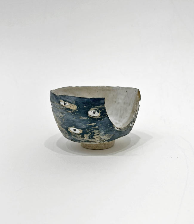 OH Clay - 'Peep Pot - Indigo with Break'