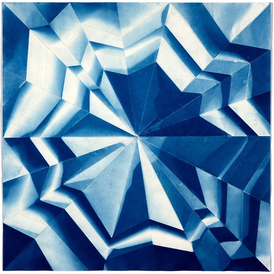Fritz Horstman - 'Folded Cyanotype 201'