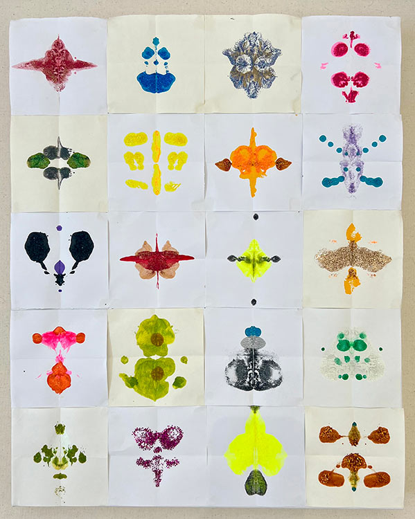 OH Projects - 'Glitter Rorschach/Frog'